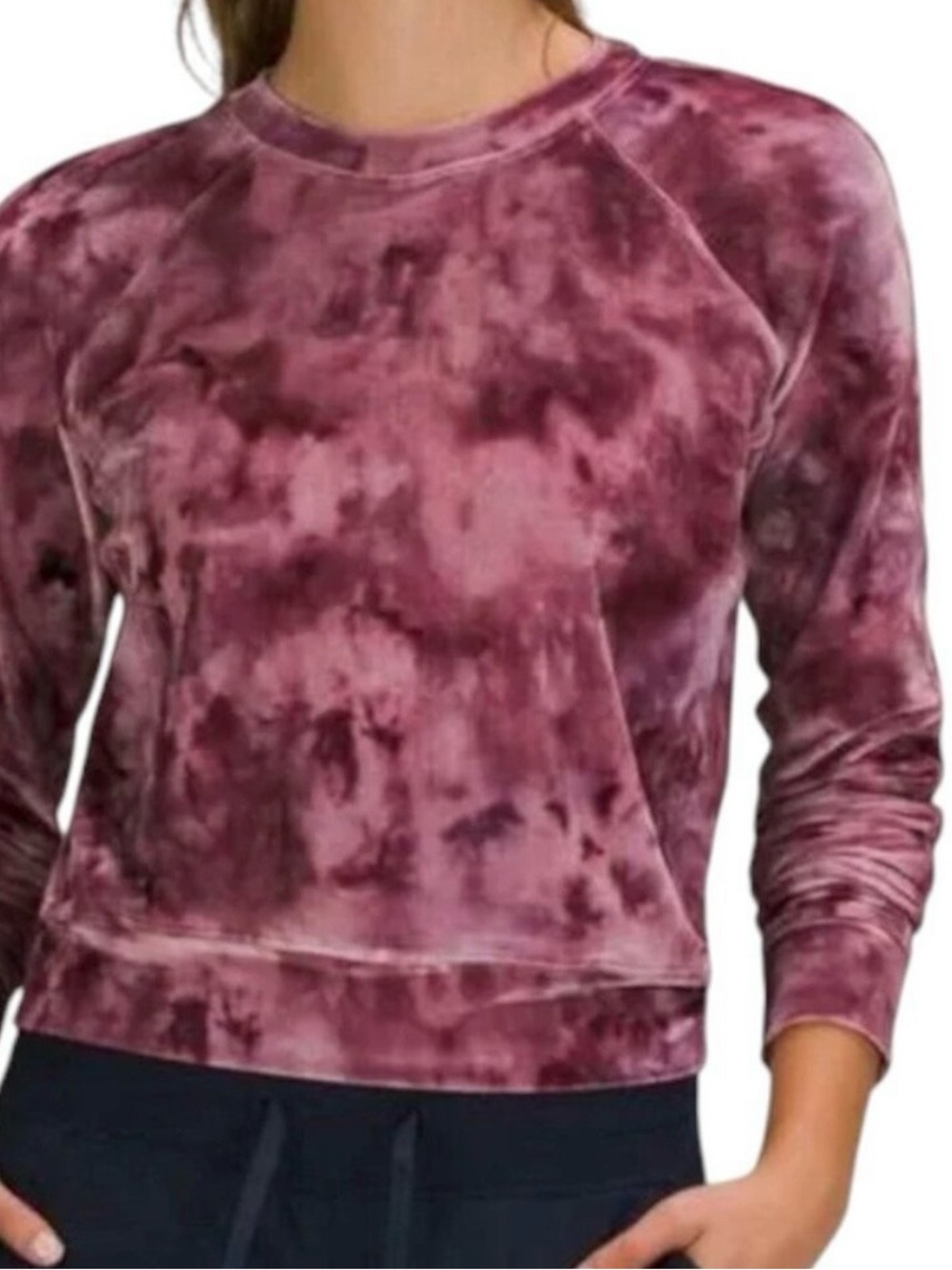 lululemon athletica | Velour Warm Down Crew Top Interstellar Crew Neck | Size=8